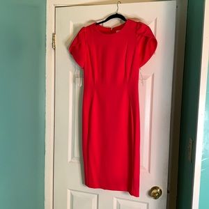 Calvin Klein, stretchable party dress, Size 8, color, pinkish/red